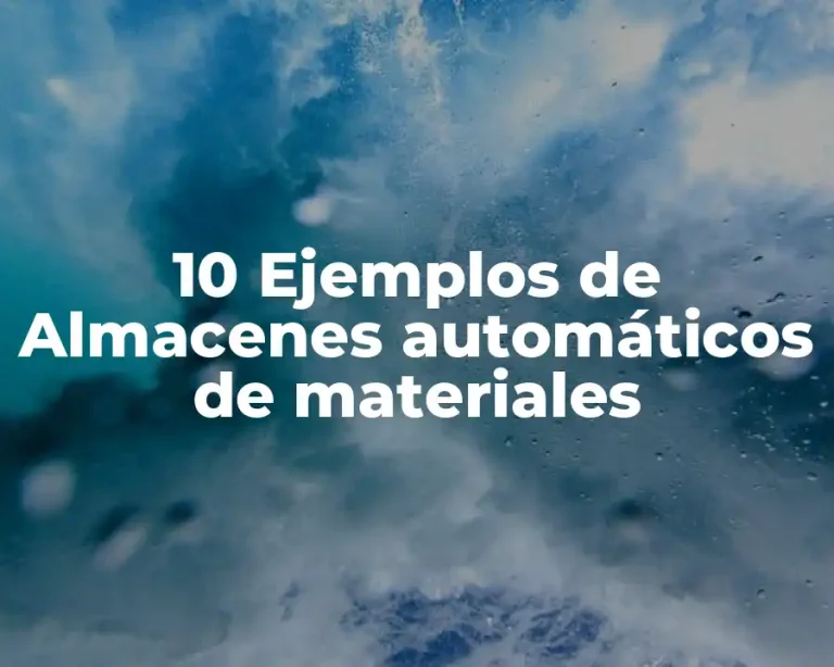 10 Ejemplos de Almacenes automáticos de materiales
