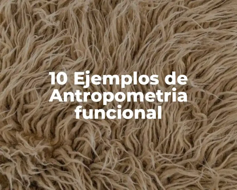 10 Ejemplos de Antropometria funcional