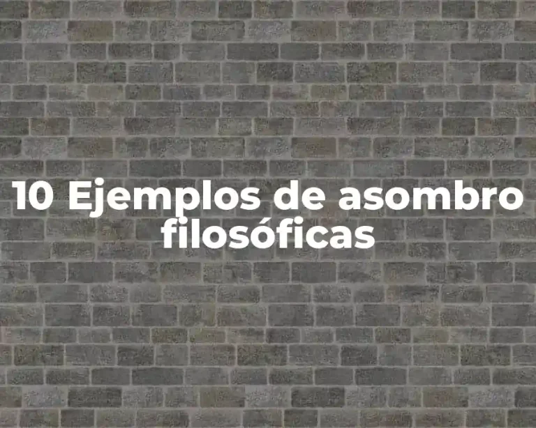 10 Ejemplos de asombro filosóficas