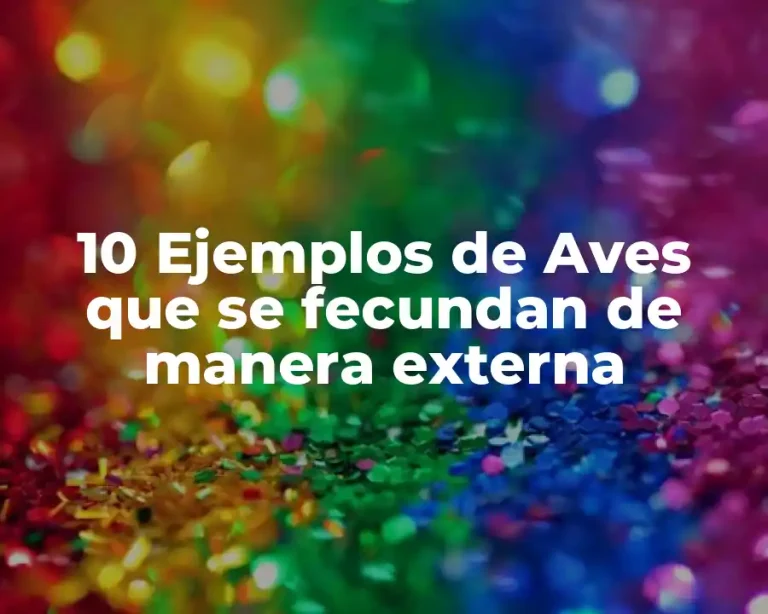 10 Ejemplos de Aves que se fecundan de manera externa