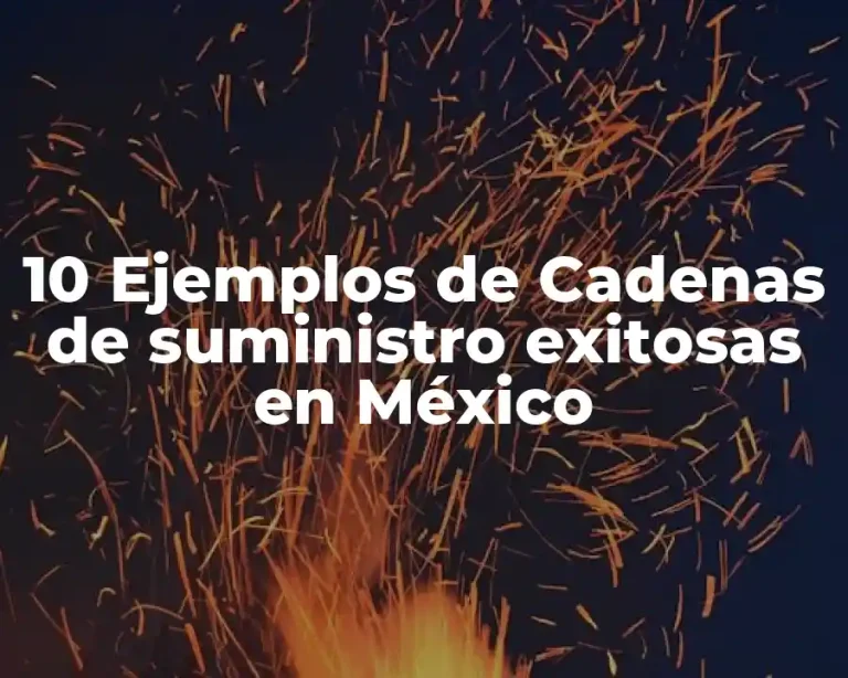 10 Ejemplos de Cadenas de suministro exitosas en México