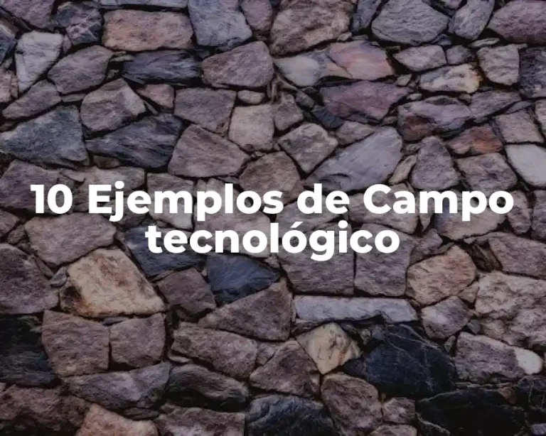 10 Ejemplos de Campo tecnológico