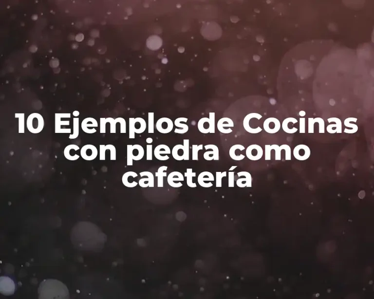 10 Ejemplos de Cocinas con piedra como cafetería