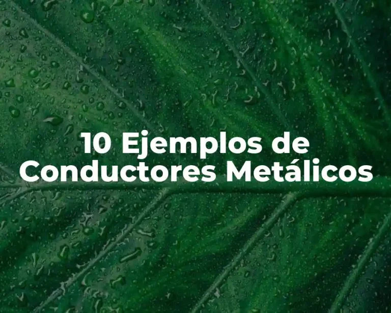 10 Ejemplos de Conductores Metálicos