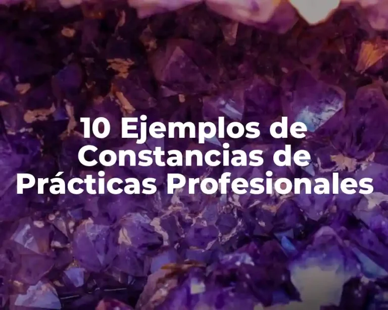 10 Ejemplos de Constancias de Prácticas Profesionales
