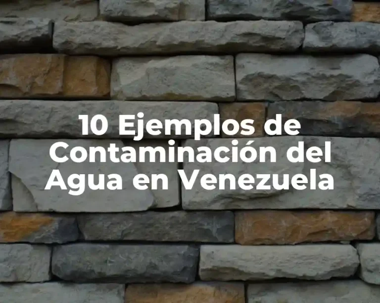 10 Ejemplos de Contaminación del Agua en Venezuela