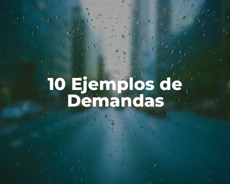 10 Ejemplos de Demandas