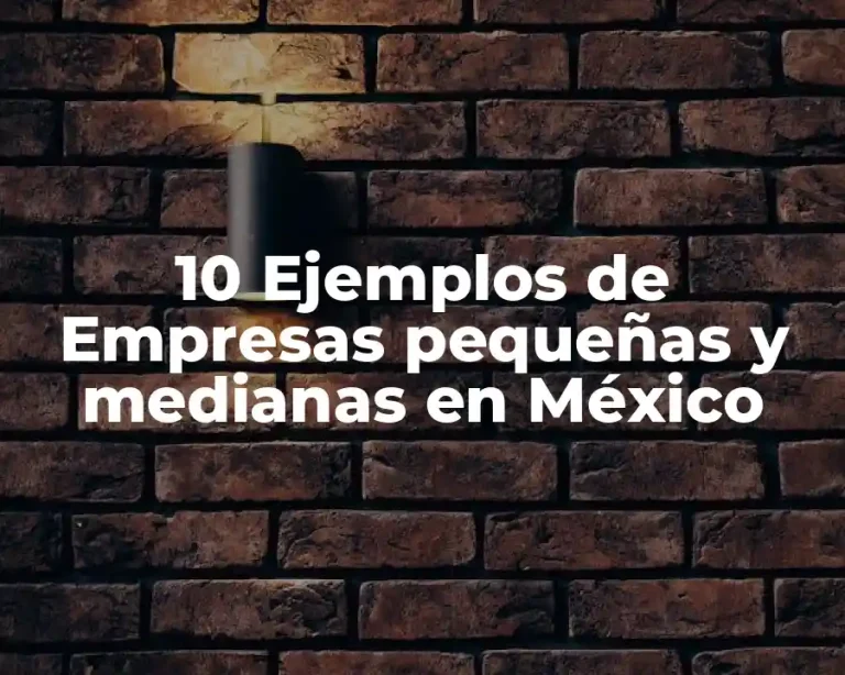 10 Ejemplos de Empresas pequeñas y medianas en México