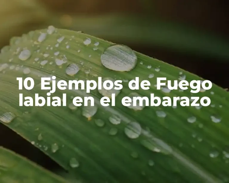 10 Ejemplos de Fuego labial en el embarazo