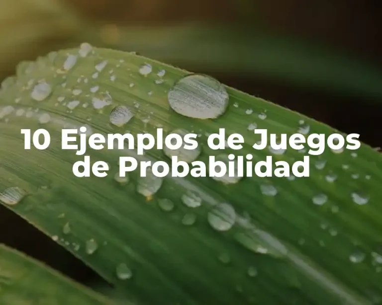 10 Ejemplos de Juegos de Probabilidad
