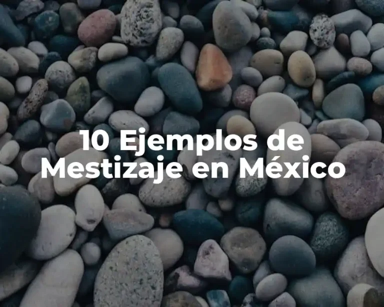 10 Ejemplos de Mestizaje en México
