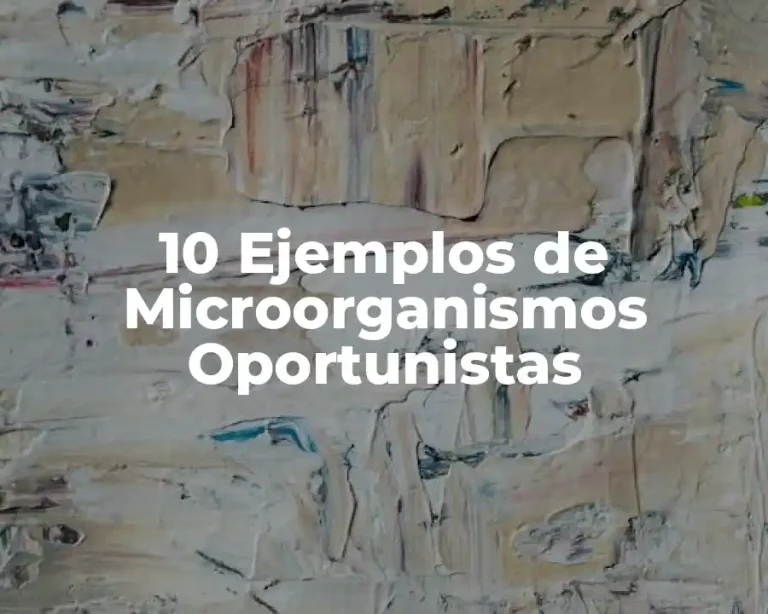 10 Ejemplos de Microorganismos Oportunistas