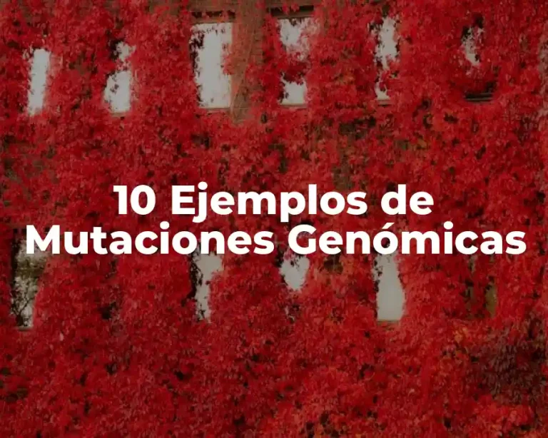 10 Ejemplos de Mutaciones Genómicas