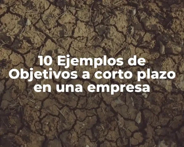 10 Ejemplos de Objetivos a corto plazo en una empresa