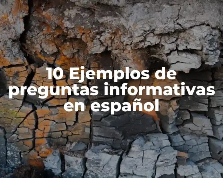 10 Ejemplos de preguntas informativas en español