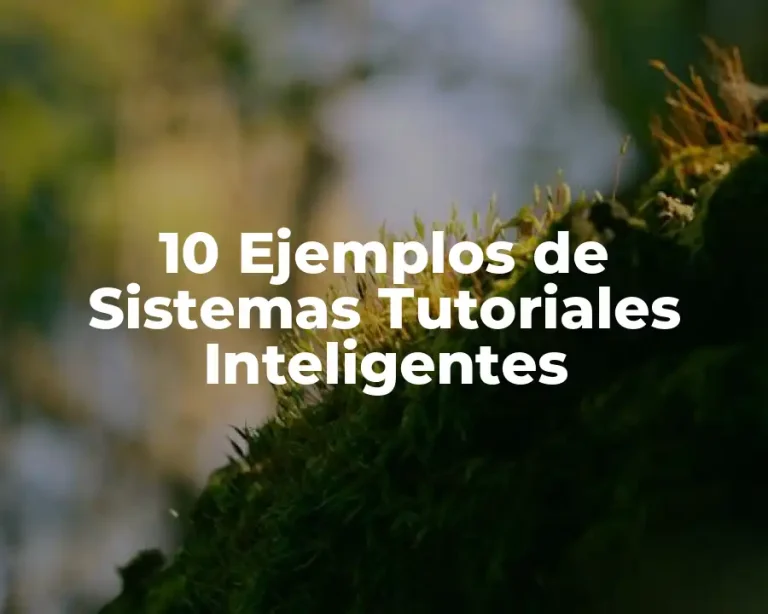 10 Ejemplos de Sistemas Tutoriales Inteligentes