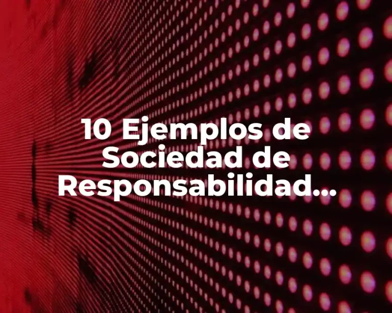 10 Ejemplos de Sociedad de Responsabilidad Limitada (S de RL)