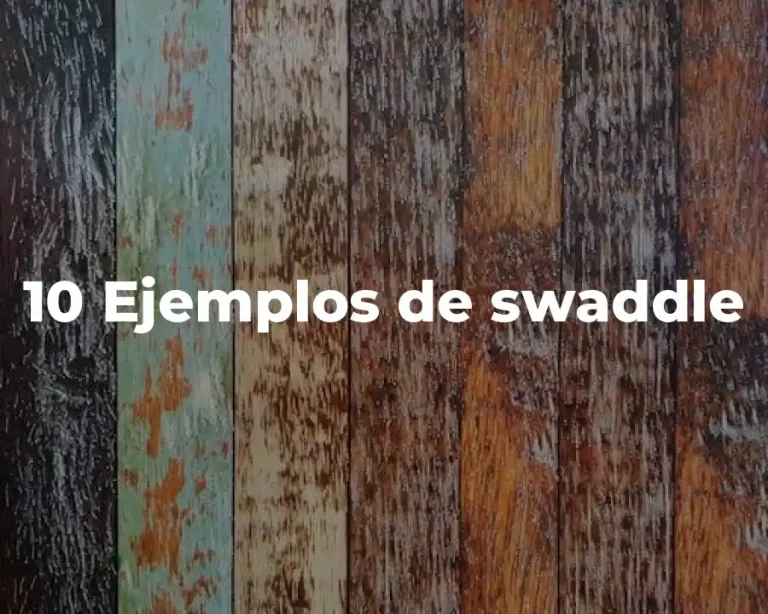 10 Ejemplos de swaddle