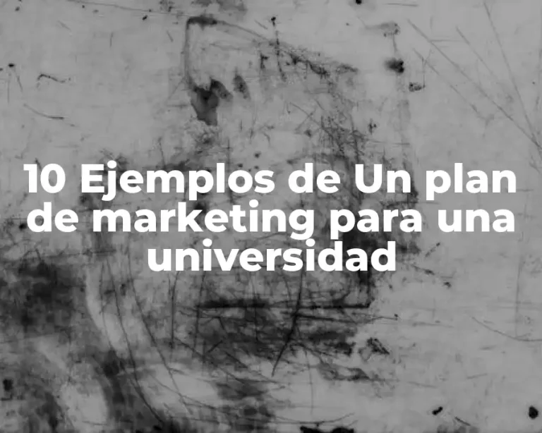 10 Ejemplos de Un plan de marketing para una universidad