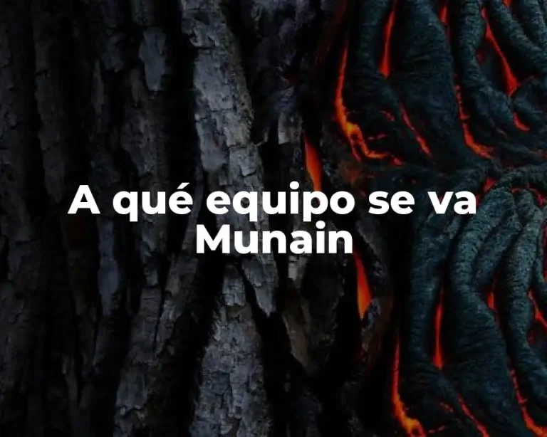 A qué equipo se va Munain