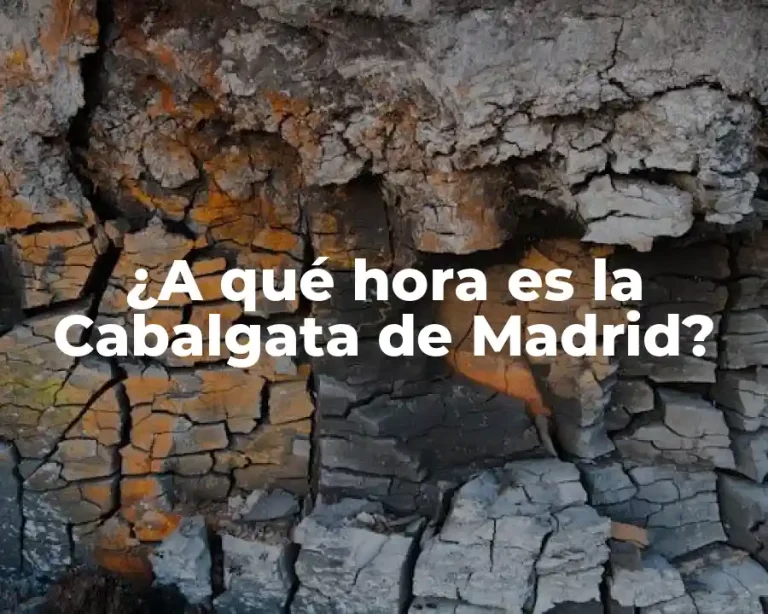 ¿A qué hora es la Cabalgata de Madrid?