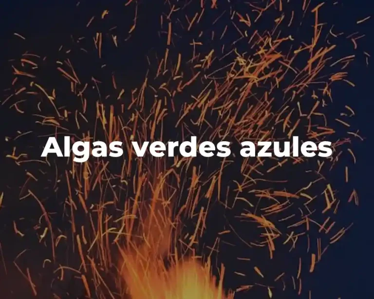 Algas verdes azules
