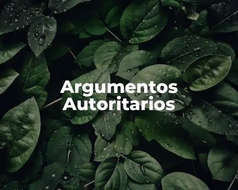 Argumentos Autoritarios