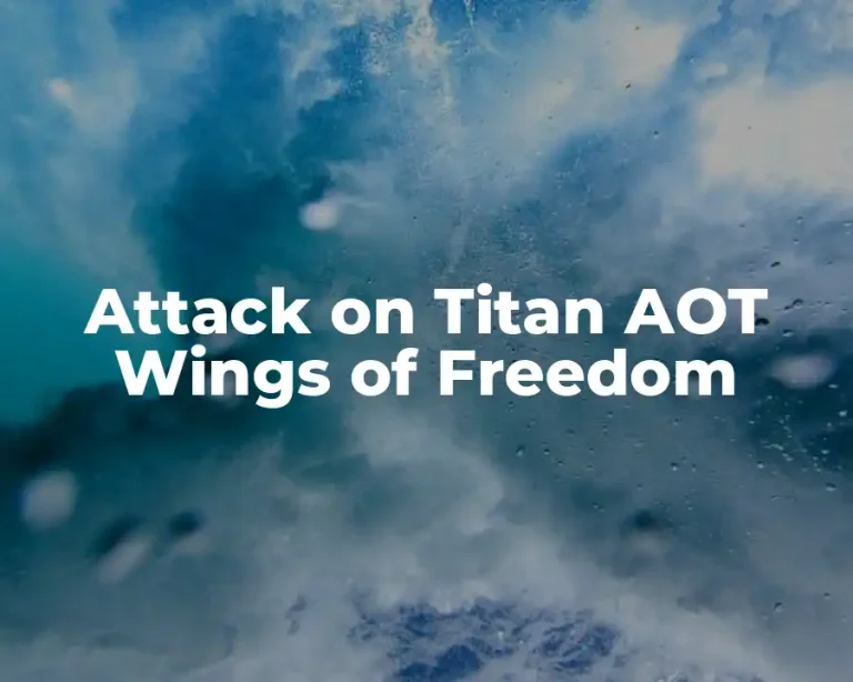 Attack on Titan AOT Wings of Freedom