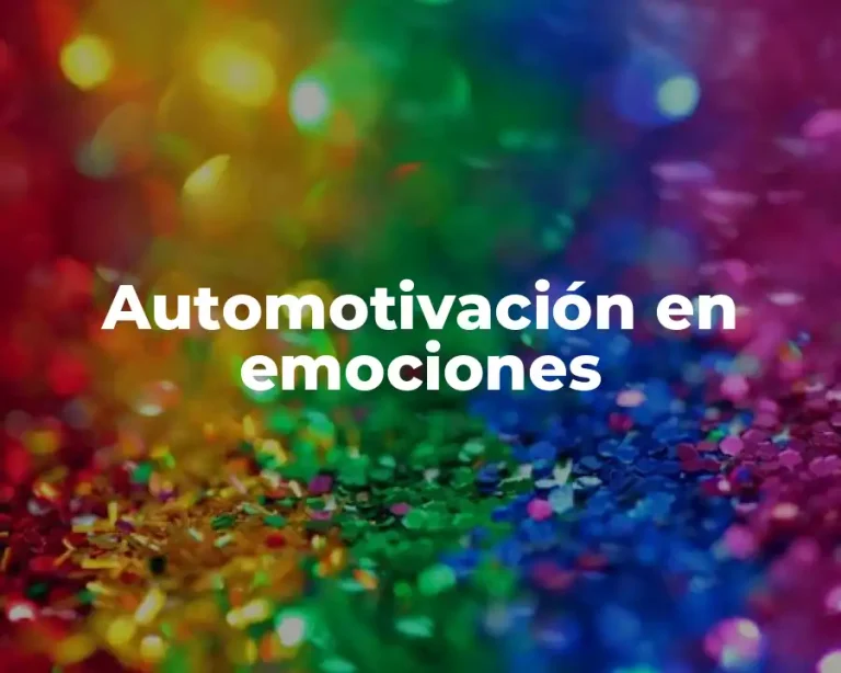 Automotivación en emociones