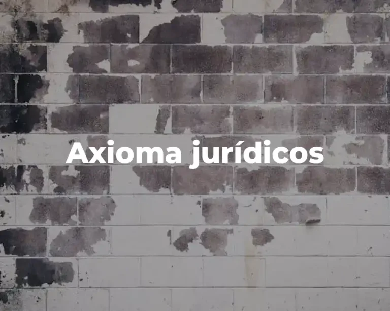 Axioma jurídicos