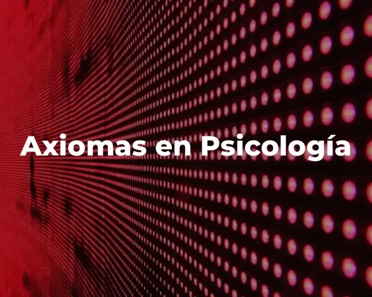 Axiomas en Psicología