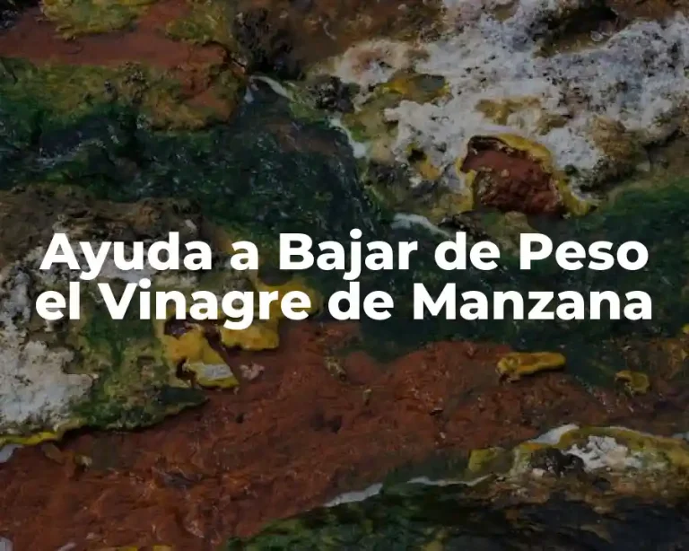 Ayuda a Bajar de Peso el Vinagre de Manzana