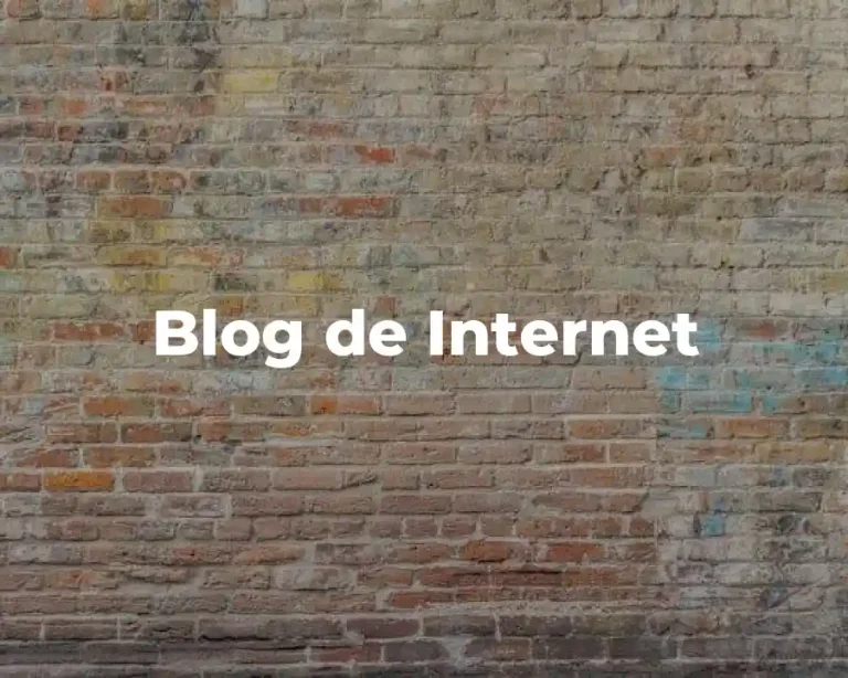 Blog de Internet