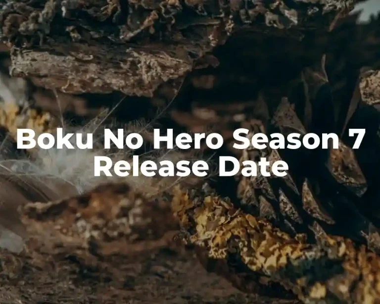 Boku No Hero Season 7 Release Date