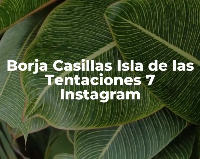 Borja Casillas Isla de las Tentaciones 7 Instagram