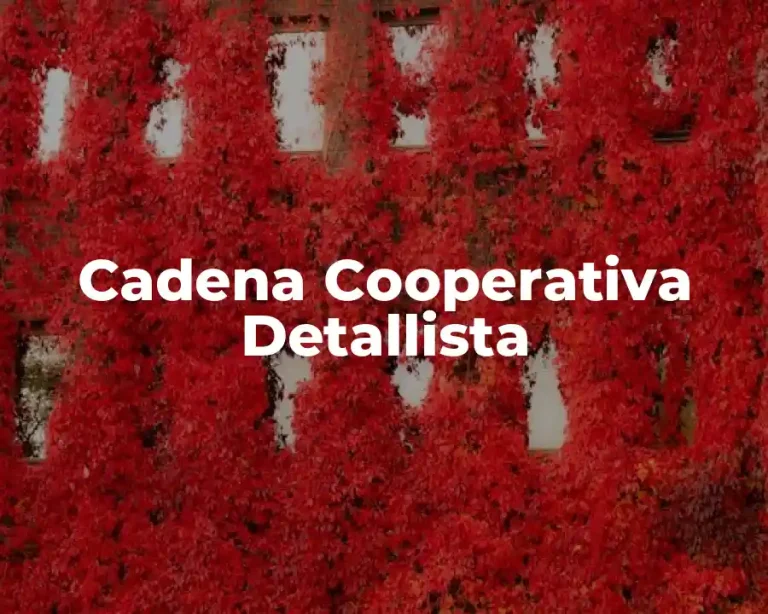 Cadena Cooperativa Detallista