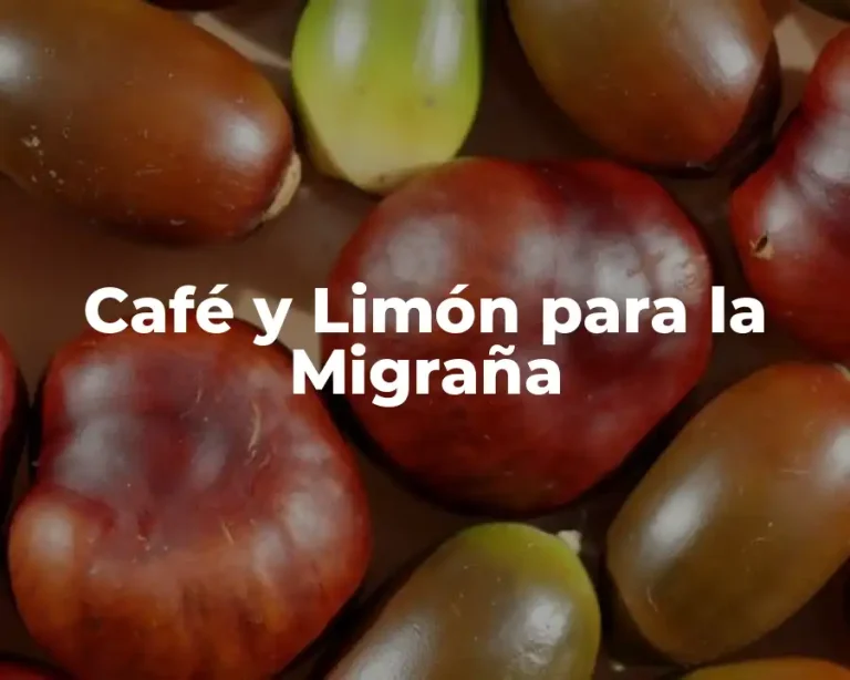 Café y Limón para la Migraña