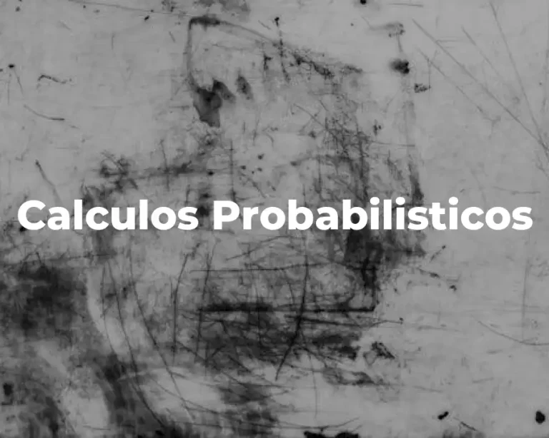 Calculos Probabilisticos
