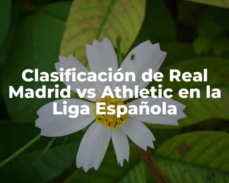 Clasificación de Real Madrid vs Athletic en la Liga Española