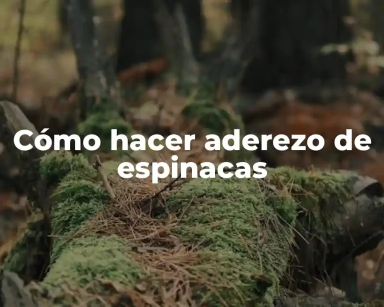 Cómo hacer aderezo de espinacas