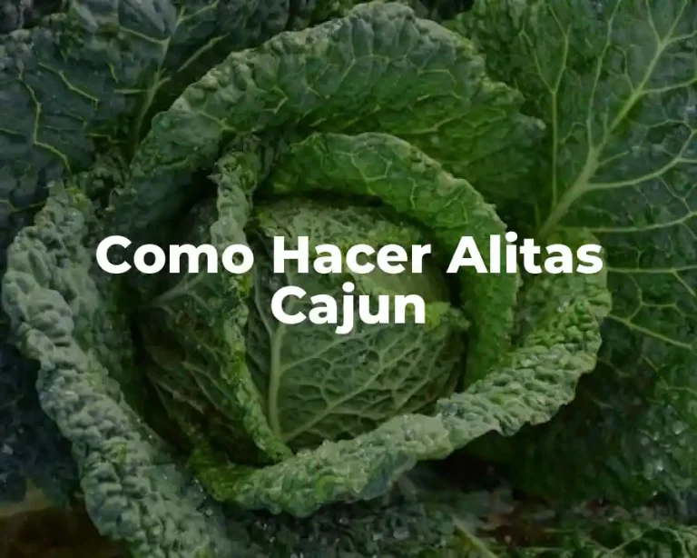 Como Hacer Alitas Cajun