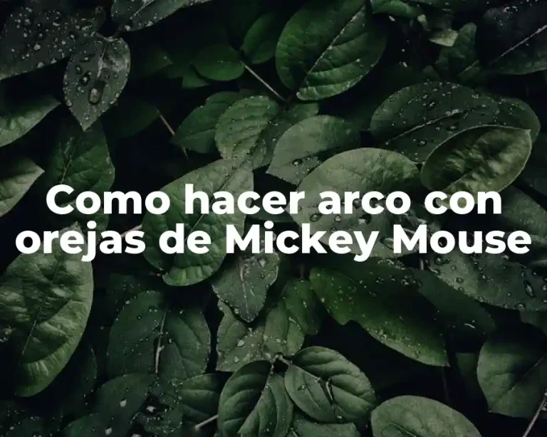 Como hacer arco con orejas de Mickey Mouse