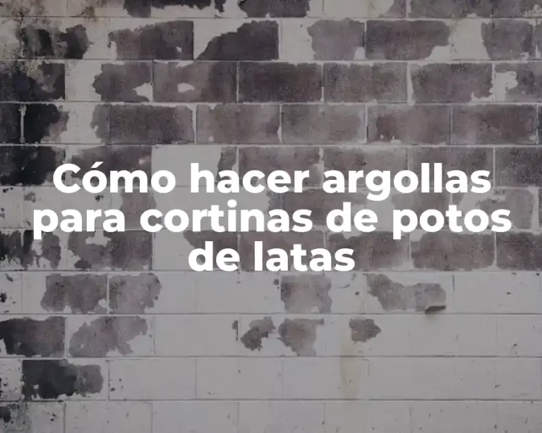 Cómo hacer argollas para cortinas de potos de latas