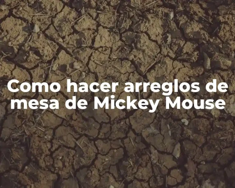 Como hacer arreglos de mesa de Mickey Mouse