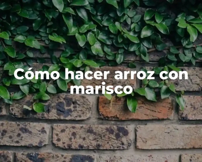 Cómo hacer arroz con marisco