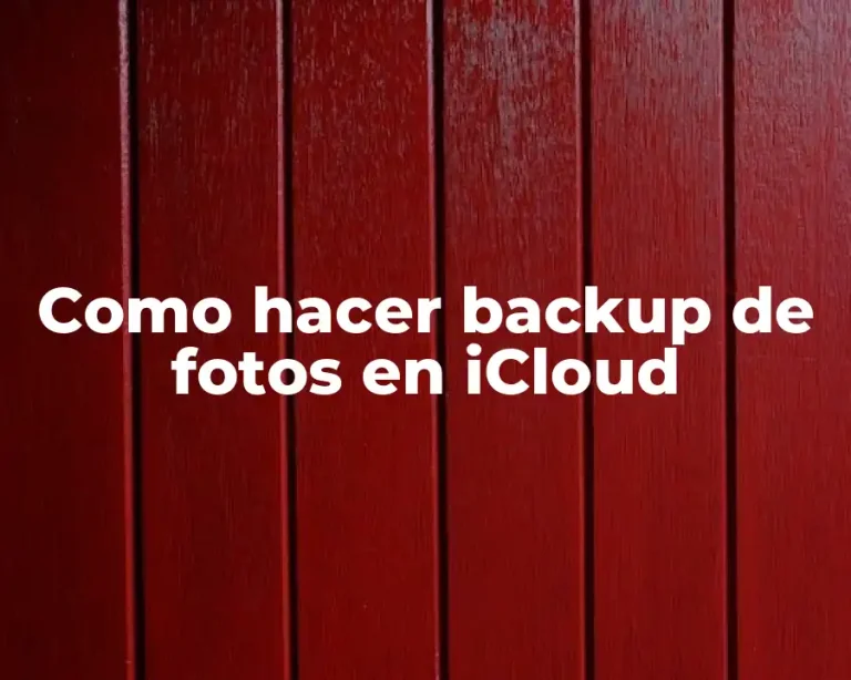 Como hacer backup de fotos en iCloud