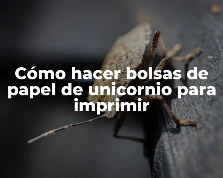 Cómo hacer bolsas de papel de unicornio para imprimir