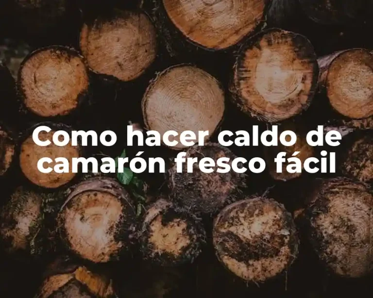 Como hacer caldo de camarón fresco fácil