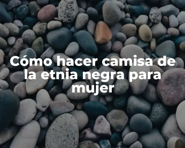 Cómo hacer camisa de la etnia negra para mujer