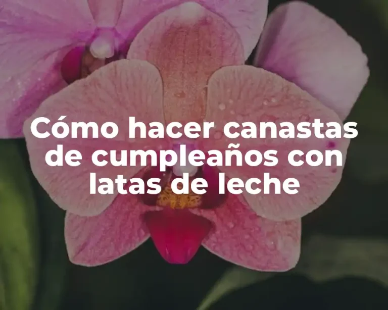 Cómo hacer canastas de cumpleaños con latas de leche
